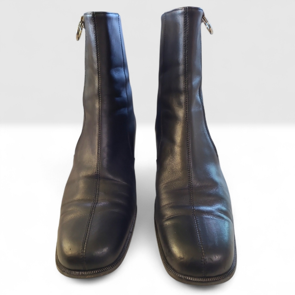 Salvatore Ferragamo Black Split-Toe Boots